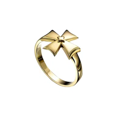 TAMI&TAMI WOMEN'S LECLAT MALTE CROSS GOLD RING
