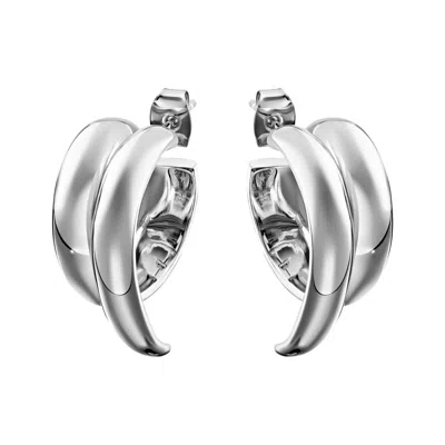 TAMI&TAMI WOMEN'S TEN SIXTY FOUR STUDIOS QUIET SILVER HOOP