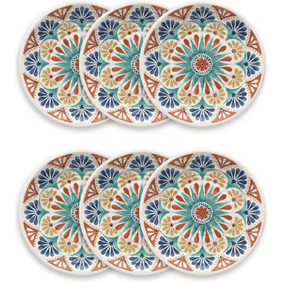TARHONG TARHONG DESERT RIO SET OF SIX MELAMINE DINNER PLATES