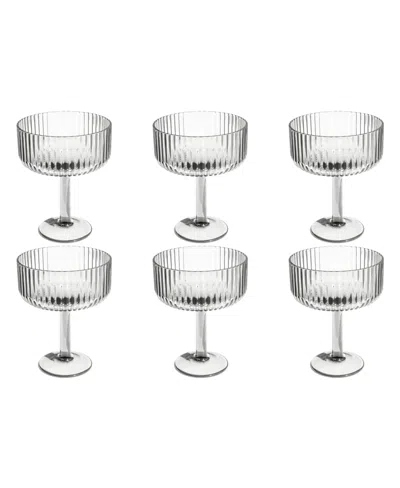 TARHONG MESA COUPE GLASSES, SET OF 6