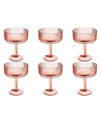 TARHONG MESA COUPE GLASSES, SET OF 6