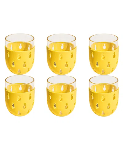 TARHONG PARTY SLEEVE STEMLESS GLASSES, SET OF 6