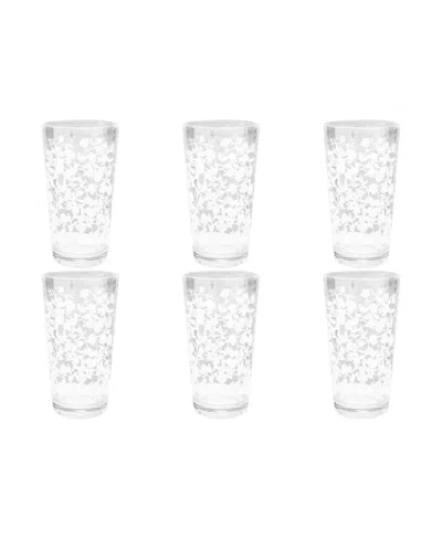 TARHONG STAX OPTIC TWIST DOUBLE OLD FASHIONED GLASSES, SET OF 6
