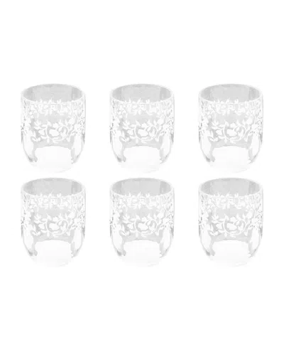 TARHONG STAX OPTIC TWIST JUMBO GLASSES, SET OF 6