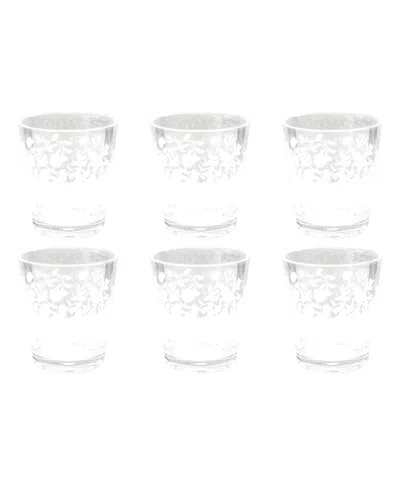 TARHONG VINES ETCH STEMLESS GLASSES, SET OF 6