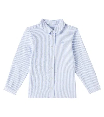 TARTINE ET CHOCOLAT BENGAL STRIPE COTTON SEERSUCKER SHIRT