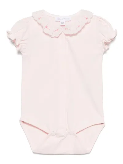 TARTINE ET CHOCOLAT FLORAL-EMBROIDERED-COLLAR BODY