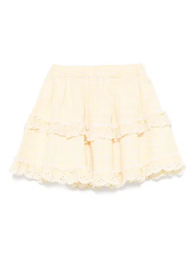 TARTINE ET CHOCOLAT GINGHAM-PATTERN SKIRT