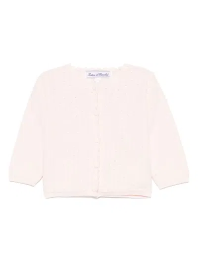 TARTINE ET CHOCOLAT OPENWORK CARDIGAN