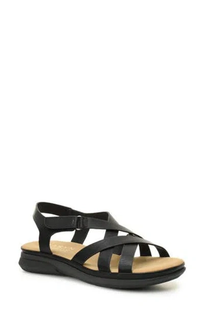 TARYN ROSE TARYN ROSE LASERCUT SLIDE SANDAL