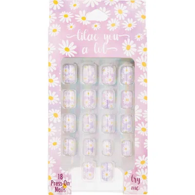 TASTE BEAUTY TASTE BEAUTY KIDS' LILAC YOU A LOT PRESS-ON NAILS