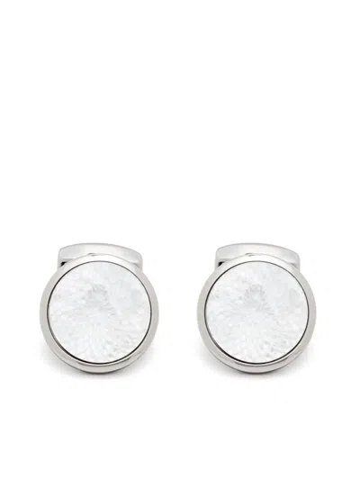 TATEOSSIAN POLISHED MOTHER-OF-PEARL CUFFLINKS