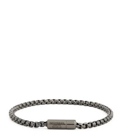 TATEOSSIAN RHODIUM-PLATED BOX-CHAIN BRACELET