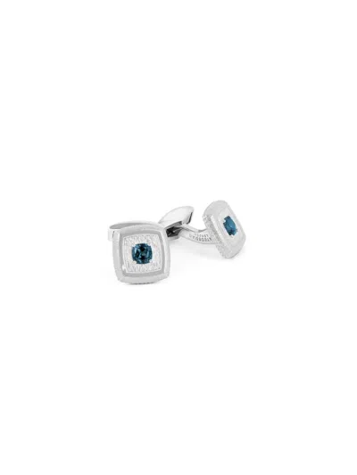 TATEOSSIAN STONE-DETAIL SQUARE CUFFLINKS