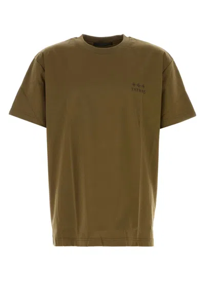 TATRAS TATRAS ARMY GREEN COTTON T SHIRT