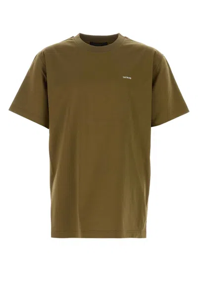TATRAS TATRAS ARMY GREEN COTTON T SHIRT