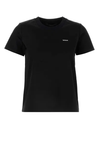 TATRAS TATRAS BLACK COTTON T SHIRT