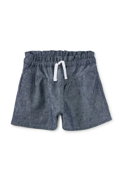 TEA COLLECTION TEA COLLECTION CHAMBRAY FLUTTER SHORTS