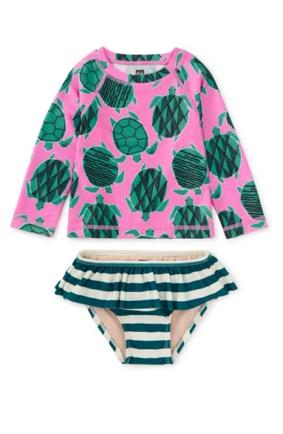TEA COLLECTION TEA COLLECTION RASH GUARD BABY SWIM SET