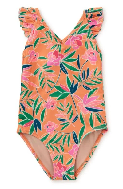 TEA COLLECTION TEA COLLECTION RUFFLE ONE-PIECE SWIMSUIT