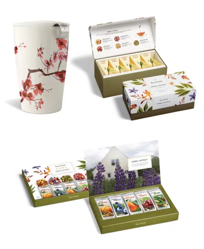 TEA FORTE HERBAL RETREAT TEA BUNDLE, 3 PIECE
