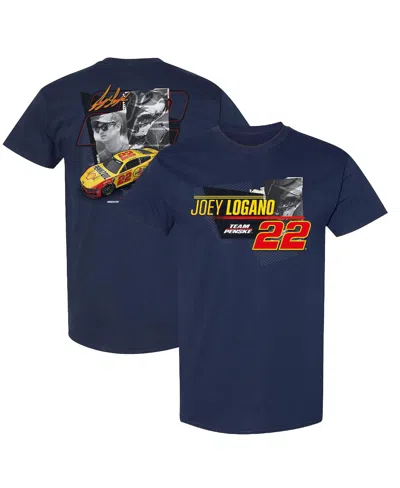 TEAM PENSKE MEN'S NAVY JOEY LOGANO SHELL/PENNZOIL CAR T-SHIRT