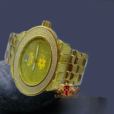 TECHNO GRILL REAL DIAMOND DIAL 2.56 CTW MEN'S TECHNO GRILL WATCH JOE RODEO CRUSHED ILLUSION