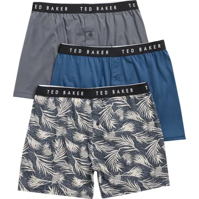 TED BAKER TED BAKER ASSORTED 3-PACK KNIT BOXERS