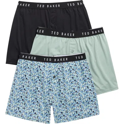 TED BAKER TED BAKER ASSORTED 3-PACK KNIT BOXERS