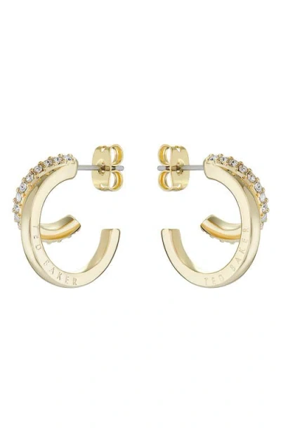 TED BAKER TED BAKER HELIAS DOUBLE HOOP EARRINGS
