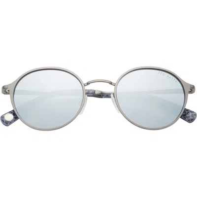TED BAKER TED BAKER LONDON 49MM FULL RIM POLARIZED ROUND SUNGLASSES