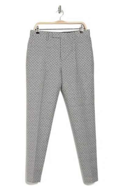 TED BAKER TED BAKER LONDON CHECK JACQUARD TUX TAPERED PANTS
