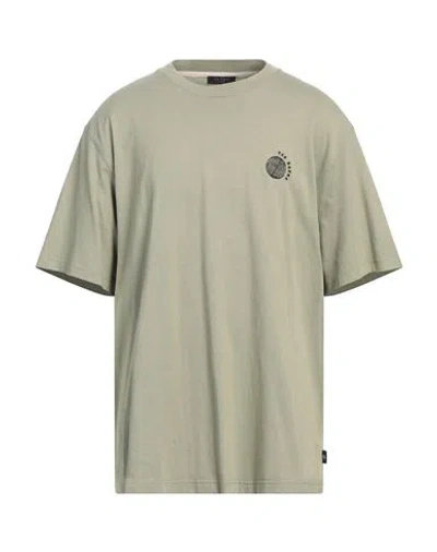 TED BAKER TED BAKER MAN T-SHIRT MILITARY GREEN SIZE 6 COTTON