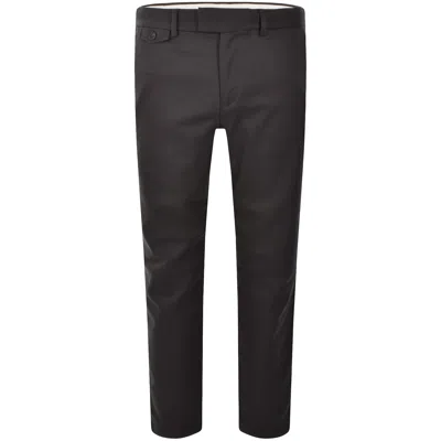 TED BAKER TED BAKER MICRO HOUNDSTOOTH SLIM TROUSERS GREY