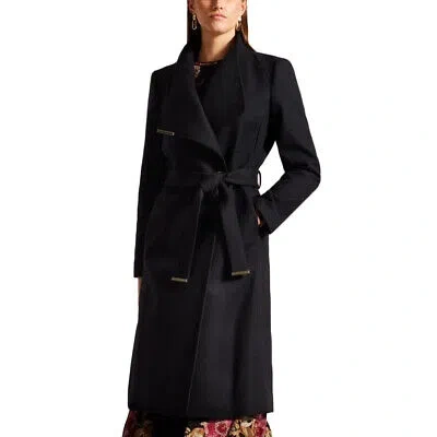 TED BAKER ROSE MIDI WOOL WRAP COAT WOMEN TED BAKER
