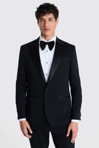 TED BAKER TED BAKER TAILORED FIT BLACK NOTCH LAPEL JACKET
