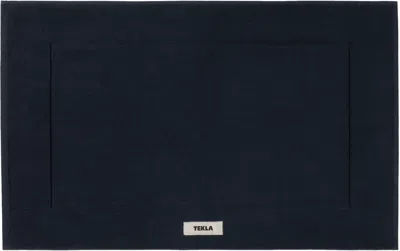 TEKLA SSENSE EXCLUSIVE NAVY TERRY LARGE BATH MAT