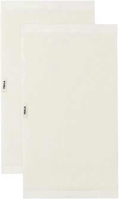 TEKLA SSENSE EXCLUSIVE OFF-WHITE TERRY HEAVYWEIGHT HAND TOWEL SET