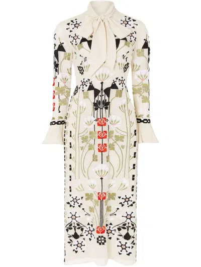 TEMPERLEY LONDON CASA TIE MIDI DRESS