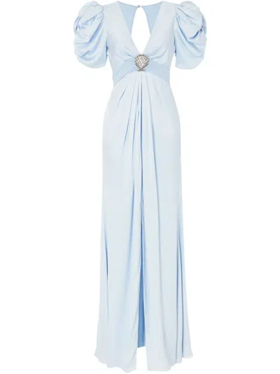 TEMPERLEY LONDON SHORT-SLEEVE GOWN