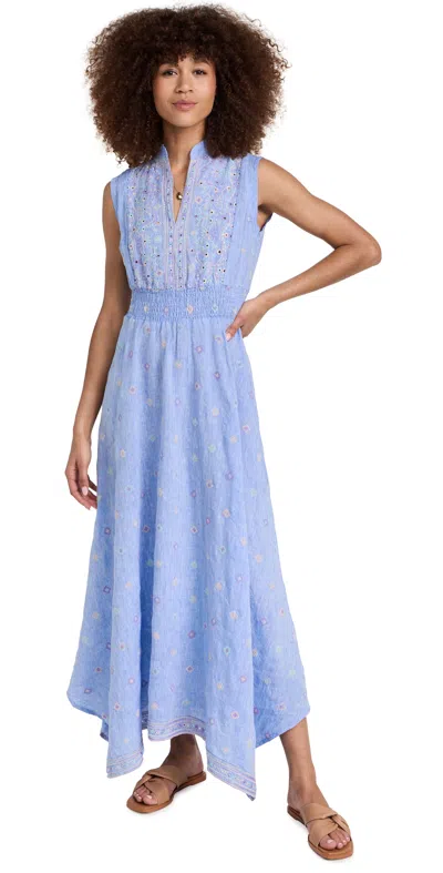TEMPTATION POSITANO GIUGNO LONG DRESS GRECO BLUE
