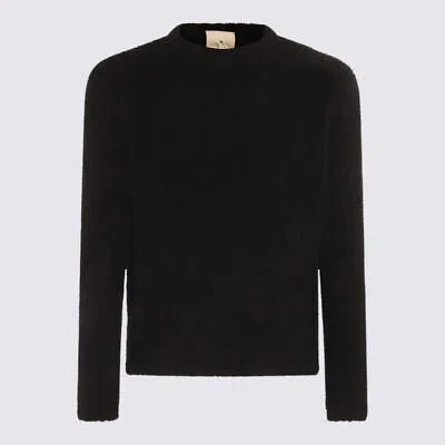 TEN C TEN C BLACK WOOL BLEND SWEATER