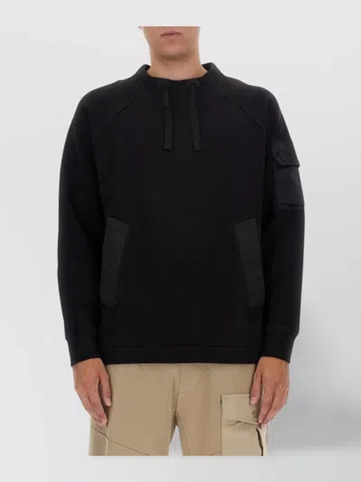 TEN C COTTON SWEATSHIRT ARM POCKET