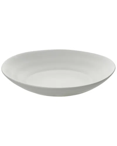 TEN STRAWBERRY STREET 10 STRAWBERRY STREET SET OF SIX 9.7IN WAVE MATTE WHITE PASTA PLATES