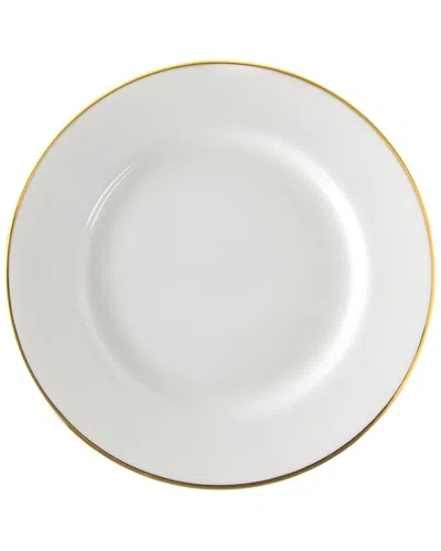 TEN STRAWBERRY STREET 10 STRAWBERRY STREET SET OF SIX GOLD LINE LUNCHEON PLATES