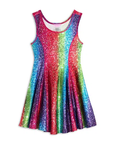 TEREZ GIRLS' SKATER DRESS - LITTLE KID, BIG KID