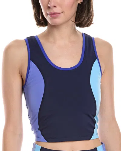 TEREZ TLC PRINCESS SEAM COLORBLOCKED CROP BRA