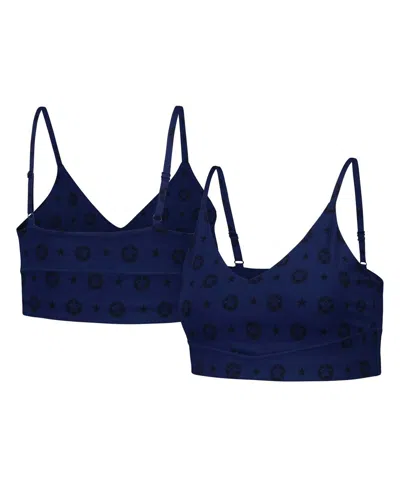 TEREZ WOMEN'S TEREZ NAVY HOUSTON ASTROS ACTIVE BRA