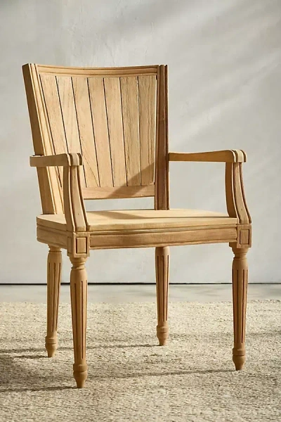 TERRAIN PALLADIO SQUARE BACK RECLAIMED TEAK ARMCHAIR