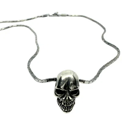 TG-JEWELLERY BY TAMARA GERVASIO MEN'S SILVER / BLACK SKULL SILVER PALOMA CHAIN